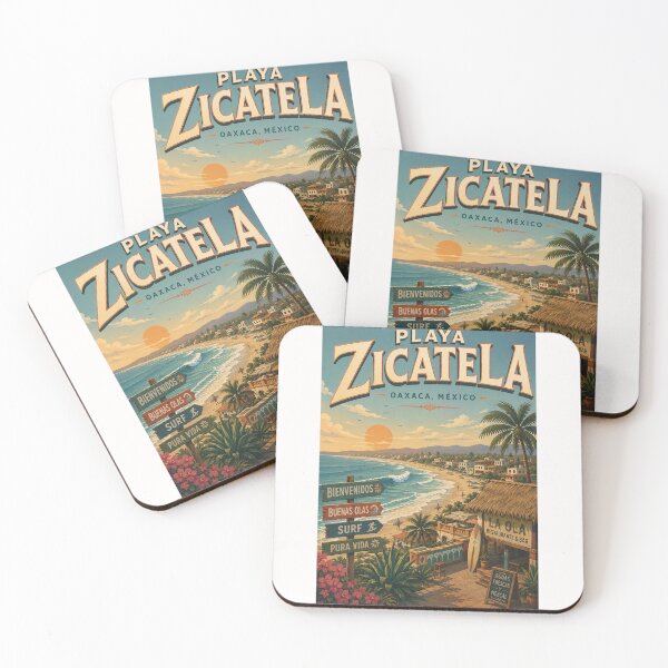 Item preview, Playa Zicatela Oaxaca Mexico Pacific Coast at Puerto Escondido designed and sold by Places On Earth.