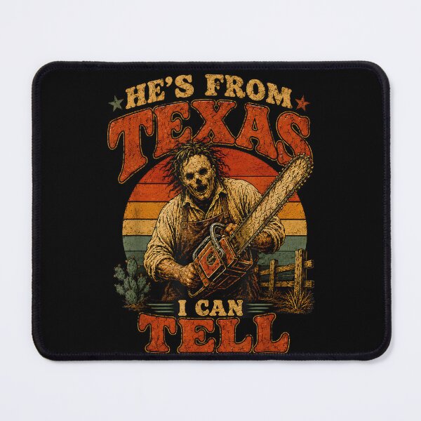 Item preview, Retro Hes from Texas I Can Tell Chainsaw Horror Halloween designed and sold by DunciOcukino.