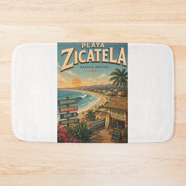 Item preview, Playa Zicatela Oaxaca Mexico Pacific Coast at Puerto Escondido designed and sold by Places On Earth.