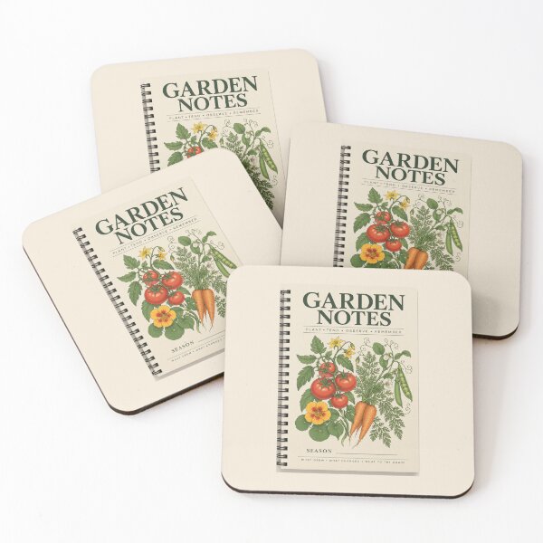 Item preview, Garden Notes Notebook – Botanical Gardening Journal for Seasonal Records designed and sold by astersgraphics.