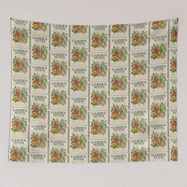 Item preview, Garden Notes Notebook – Botanical Gardening Journal for Seasonal Records designed and sold by astersgraphics.