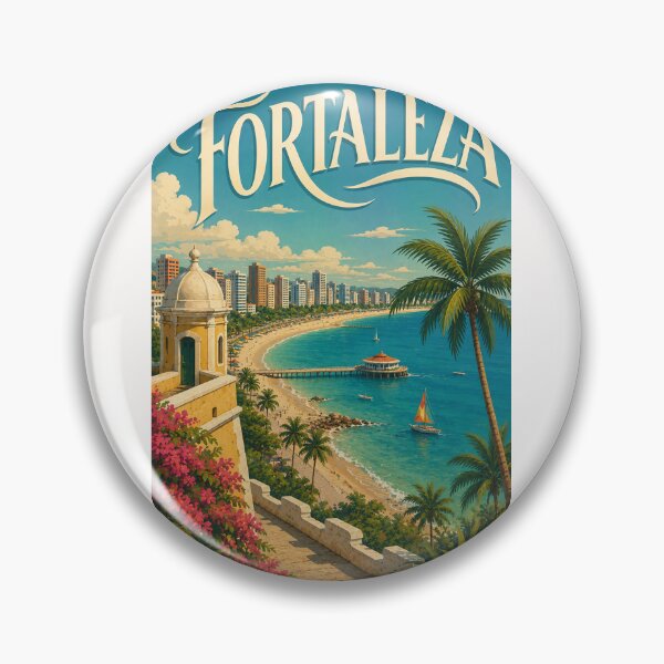 Item preview, Fortaleza Brazil Ceará Coast and Atlantic Waterfront designed and sold by Places On Earth.