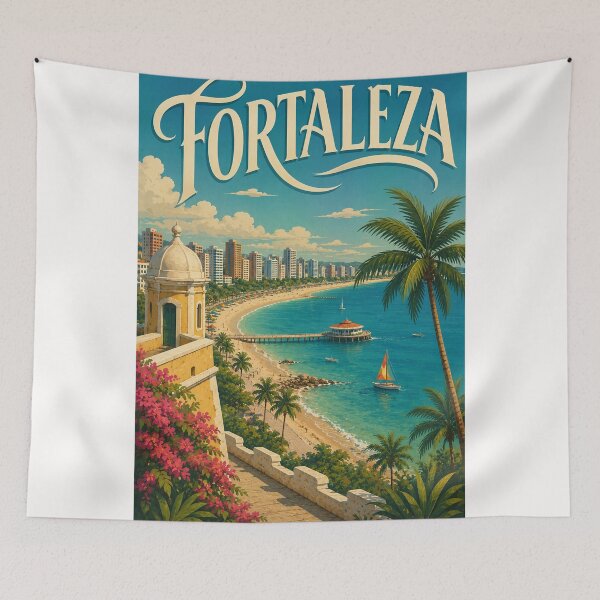 Item preview, Fortaleza Brazil Ceará Coast and Atlantic Waterfront designed and sold by Places On Earth.
