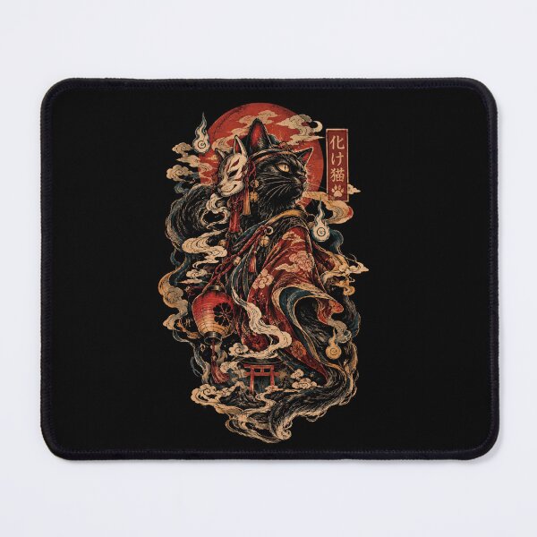 Item preview, Japanese Bakeneko Samurai Kimono Cat designed and sold by ashwiibox.