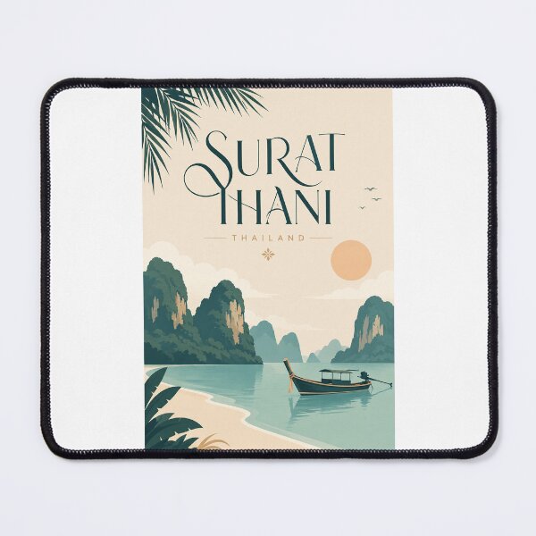 Item preview, Surat Thani Thailand Tropical Coast and Limestone Islands designed and sold by Places On Earth.