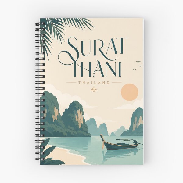 Item preview, Surat Thani Thailand Tropical Coast and Limestone Islands designed and sold by Places On Earth.
