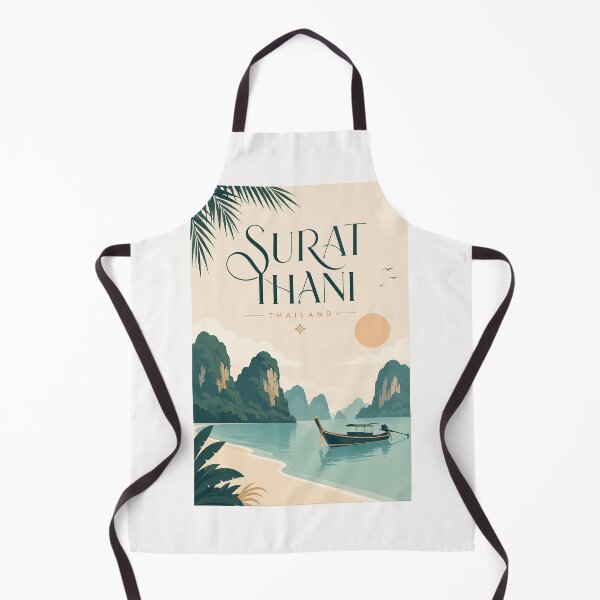 Item preview, Surat Thani Thailand Tropical Coast and Limestone Islands designed and sold by Places On Earth.