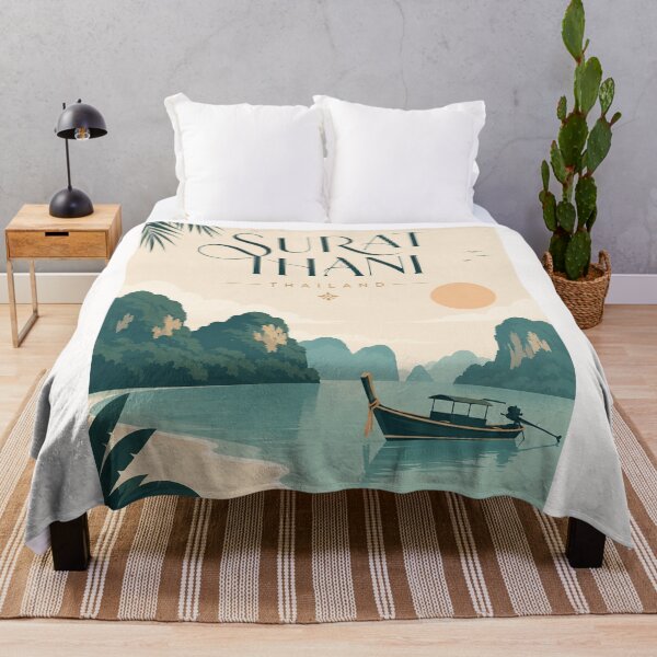 Item preview, Surat Thani Thailand Tropical Coast and Limestone Islands designed and sold by Places On Earth.