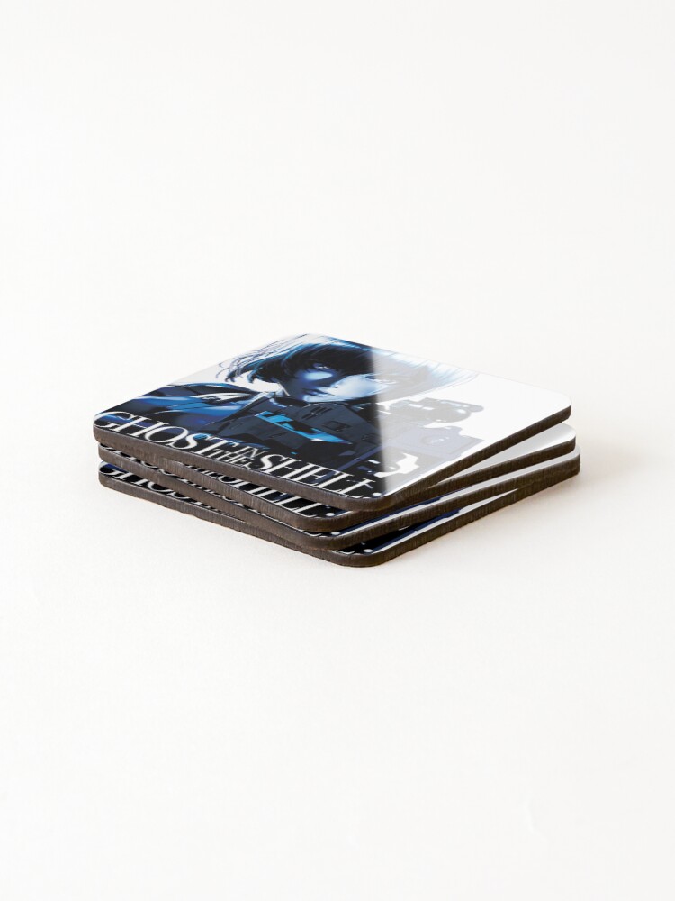 Thumbnail 4 of 5, Coasters (Set of 4), Ghost In The-Shell designed and sold by WhimsySpore.