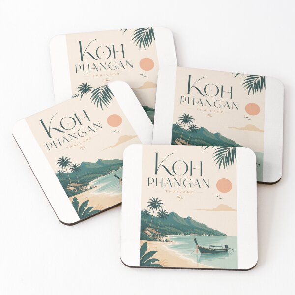Item preview, Koh Phangan Thailand Gulf Coast and Tropical Island Shore designed and sold by Places On Earth.