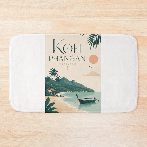 Item preview, Koh Phangan Thailand Gulf Coast and Tropical Island Shore designed and sold by Places On Earth.