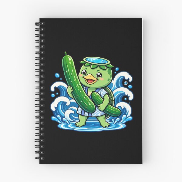 Item preview, Cute Kappa Japanese Yokai Cucumber Lover Funny Japanese Folklore Water Spirit Gift designed and sold by MrDev.