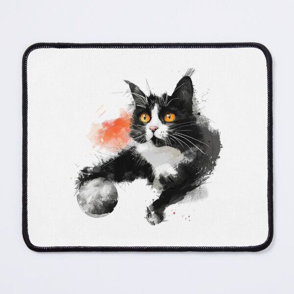 Item preview, Cat | Black & White Cat | Minimal Pet Aesthetic Art designed and sold by Mandayartstudio.