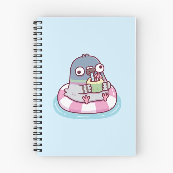 Item preview, Cute Derpy Pigeon Chilling On Pool Float designed and sold by rustydoodle.