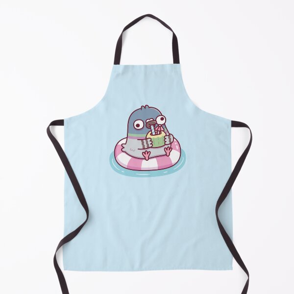 Item preview, Cute Derpy Pigeon Chilling On Pool Float designed and sold by rustydoodle.