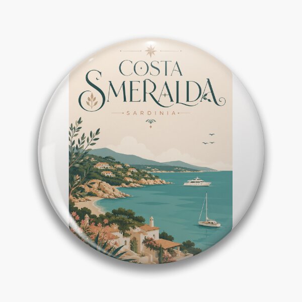 Item preview, Costa Smeralda Sardinia Turquoise Bays and Gallura Coast designed and sold by Places On Earth.