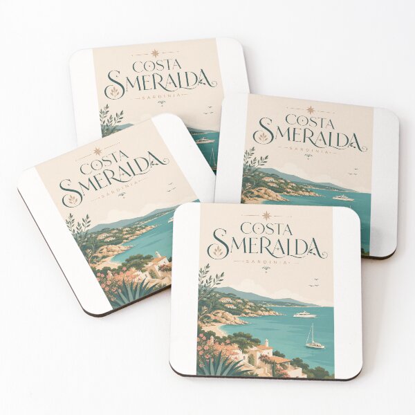Item preview, Costa Smeralda Sardinia Turquoise Bays and Gallura Coast designed and sold by Places On Earth.