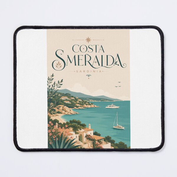 Item preview, Costa Smeralda Sardinia Turquoise Bays and Gallura Coast designed and sold by Places On Earth.