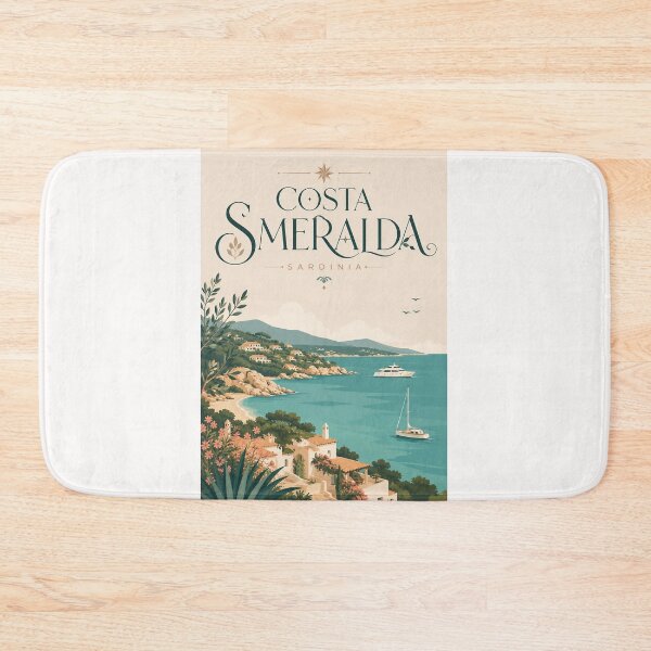 Item preview, Costa Smeralda Sardinia Turquoise Bays and Gallura Coast designed and sold by Places On Earth.