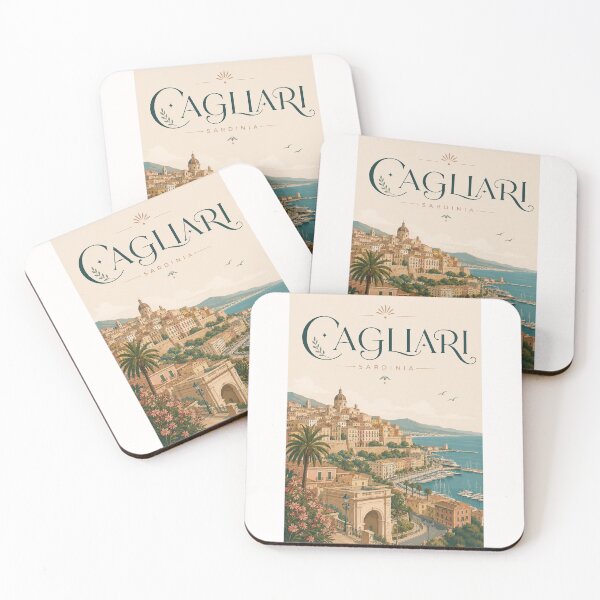 Artikelvorschau, Historische Stadt und Mittelmeerhafen von Cagliari, Sardinien entworfen und verkauft von Places On Earth.