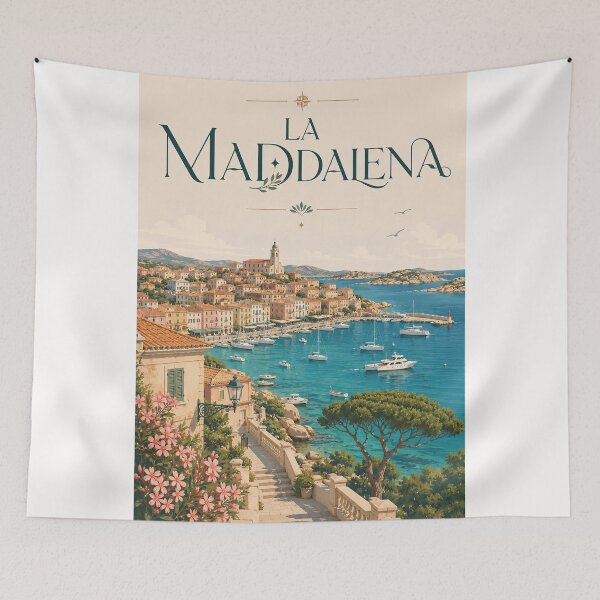 Item preview, La Maddalena Sardinia Archipelago Harbor and Mediterranean Islands designed and sold by Places On Earth.