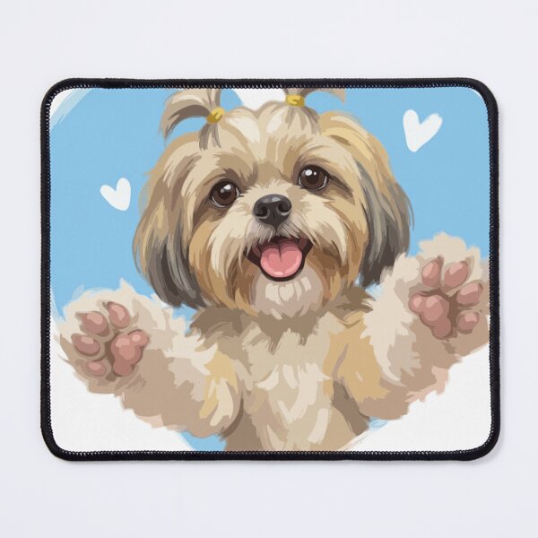 Item preview, Shih Tzu Heart Hug – Cute Dog Lover Illustration designed and sold by PawsAndPallette .