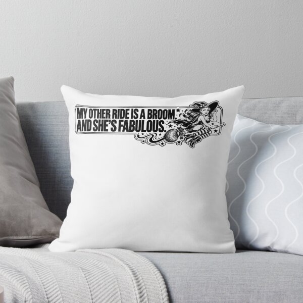 Item preview, BUMPS IN THE ROAD COLLECTION - ⭐ HALLOWEEN EDITION ⭐ - MY OTHER RIDE IS A BROOM. AND SHE’S FABULOUS. - WITCHY PRIDE  designed and sold by WheelieGdArt.