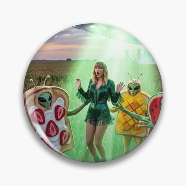 Item preview, Taylor Swift Abducted by Fruit Toast Aliens designed and sold by Uniqueartai.