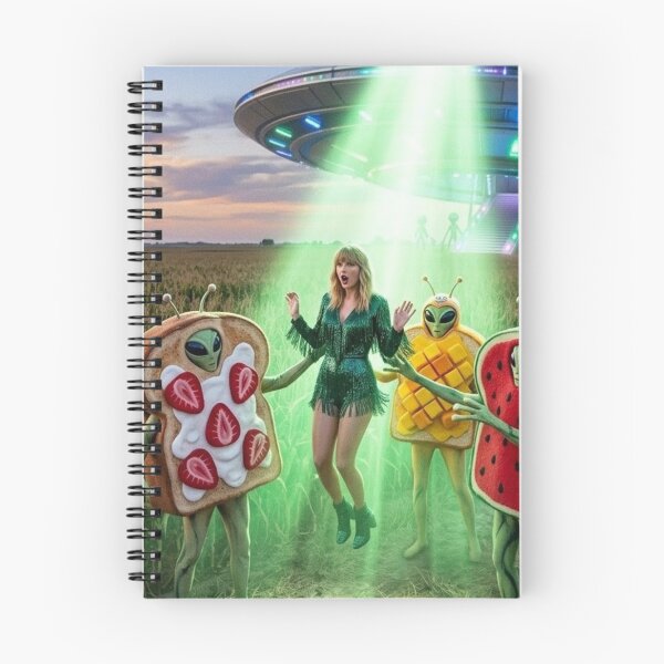 Item preview, Taylor Swift Abducted by Fruit Toast Aliens designed and sold by Uniqueartai.