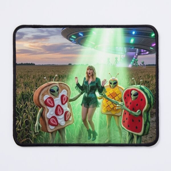 Item preview, Taylor Swift Abducted by Fruit Toast Aliens designed and sold by Uniqueartai.