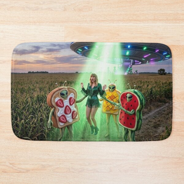 Item preview, Taylor Swift Abducted by Fruit Toast Aliens designed and sold by Uniqueartai.