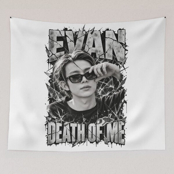 Item preview, EVAN Death of Me White Crack Visual | Minimalist Dark designed and sold by Valeree Store.