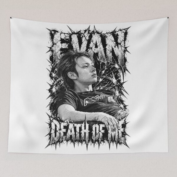 Item preview, EVAN Death of Me Distressed Glass Graphic | Stage Visual designed and sold by Valeree Store.