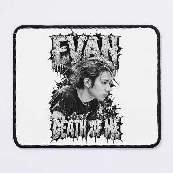 Item preview, EVAN Death of Me Cracked Glass Typography | Punk Art designed and sold by Valeree Store.