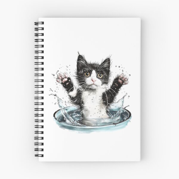 Item preview, Cat | Black & White Cat | Minimal Pet Aesthetic Art designed and sold by Mandayartstudio.