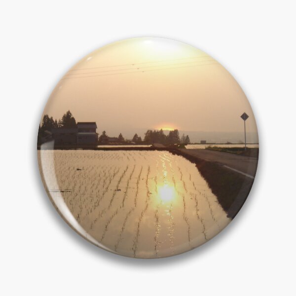 Item preview, Rice Field Sunset — Ordinary Japan designed and sold by ORDINARYJAPAN.