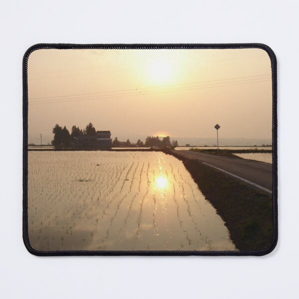 Item preview, Rice Field Sunset — Ordinary Japan designed and sold by ORDINARYJAPAN.