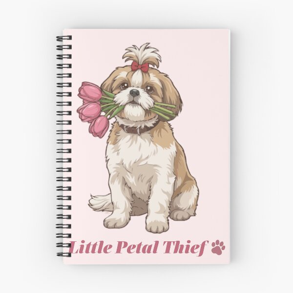 Item preview, Little Petal Thief Shih Tzu – Cute Flower Dog designed and sold by PawsAndPallette .