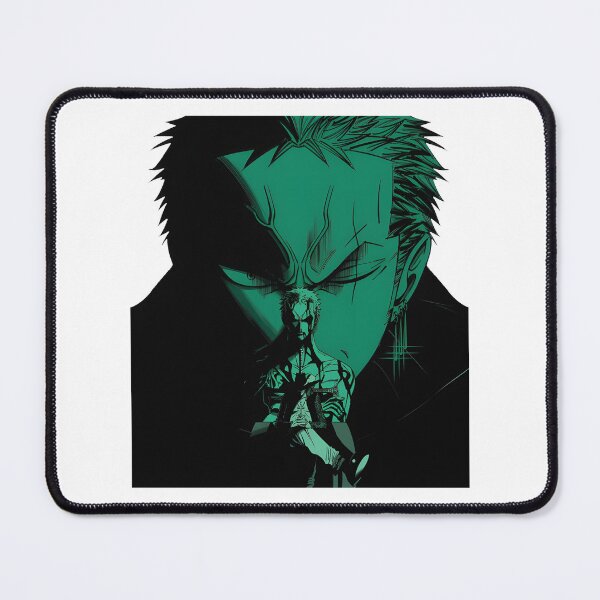 Item preview, Green Hair Anime Swordsman Three Sword Style Samurai Aesthetic | ⭐⭐⭐⭐⭐ Best Seller designed and sold by forestspirits.