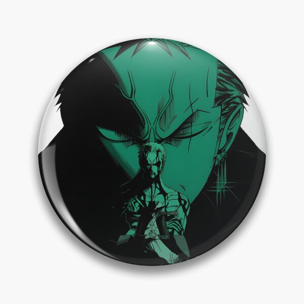 Item preview, Green Hair Anime Swordsman Three Sword Style Samurai Aesthetic | ⭐⭐⭐⭐⭐ Best Seller designed and sold by forestspirits.