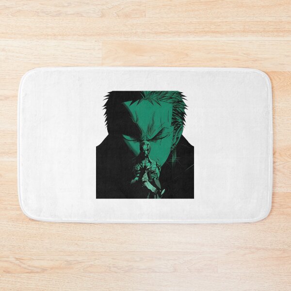 Item preview, Green Hair Anime Swordsman Three Sword Style Samurai Aesthetic | ⭐⭐⭐⭐⭐ Best Seller designed and sold by forestspirits.
