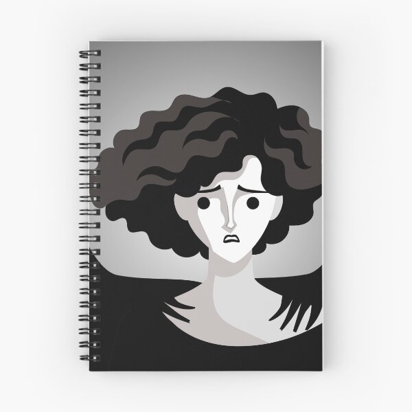 Item preview, woman with two contrasting happy and sad shadows designed and sold by matintheworld ( delcarmat ).