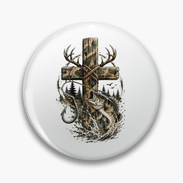 Item preview, Youth Camo Faith Hunting Fishing Cross Christian Jesus God designed and sold by snailslowdance.