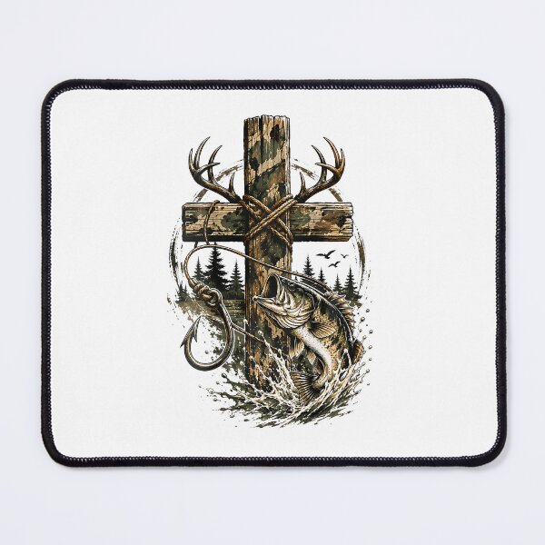 Item preview, Youth Camo Faith Hunting Fishing Cross Christian Jesus God designed and sold by snailslowdance.