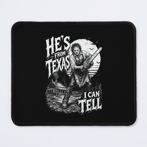 Item preview, Hes From Texas I Can Tell Chainsaw Horror Halloween Design designed and sold by DaveBevitt.