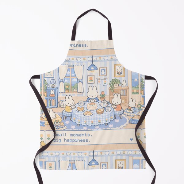 Item preview, Cozy Bunny Tea Room Pixel Art Illustration Miffy designed and sold by Cozy Moss Studio.