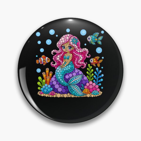 Item preview, Cute Mermaid Dots Art Animal Lover Students Boys Girls designed and sold by snailslowdance.