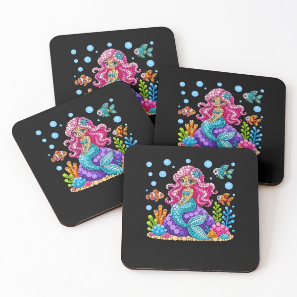 Item preview, Cute Mermaid Dots Art Animal Lover Students Boys Girls designed and sold by snailslowdance.