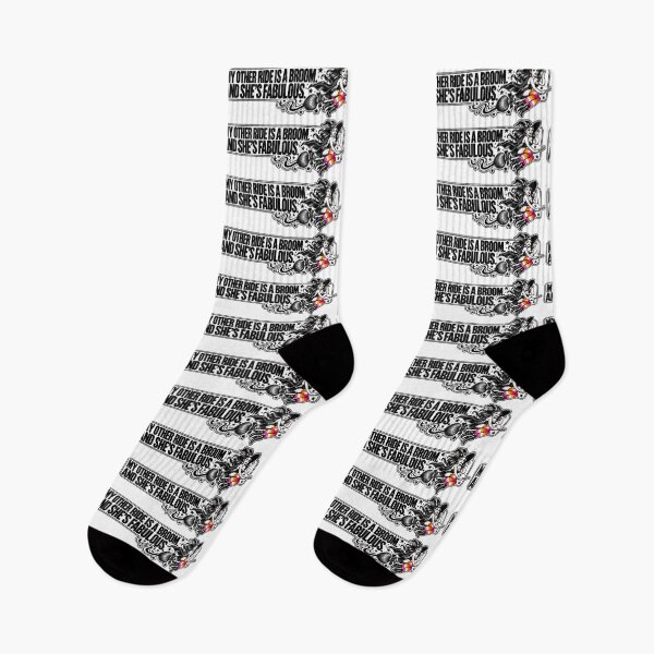 Item preview, BUMPS IN THE ROAD COLLECTION - ⭐ HALLOWEEN EDITION ⭐ - MY OTHER RIDE IS A BROOM. AND SHE’S FABULOUS. - LESBIAN PRIDE designed and sold by WheelieGdArt.