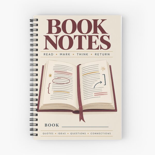 Item preview, Reading Notes Notebook – Literary Annotation Journal for Readers designed and sold by astersgraphics.